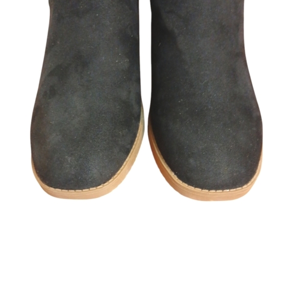 NEW Sun & Stone Lyraa Booties Women's Black Suede Ankle Boots Size 8.5 - Picture 6 of 13